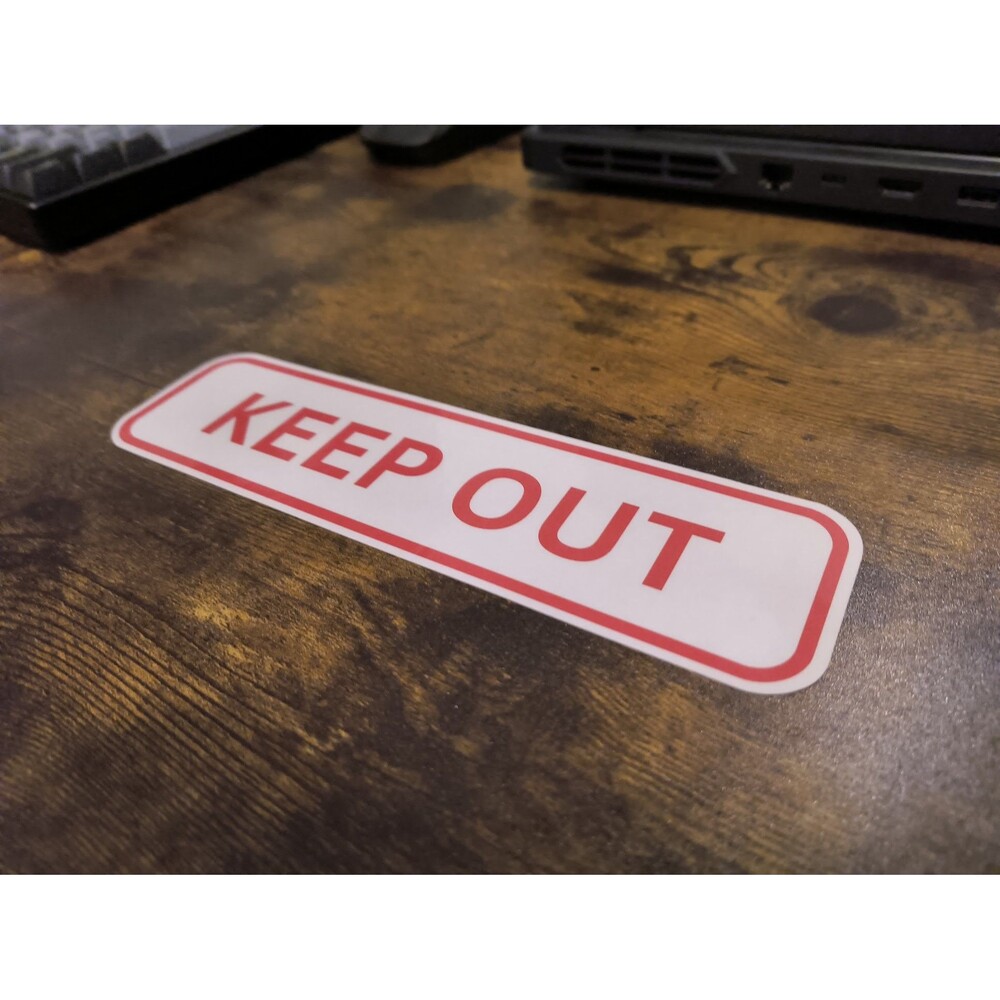 Keep Out Privacy Sign Sticker Waterproof Vinyl Decal (2 Pack) - Picture 3 of 3